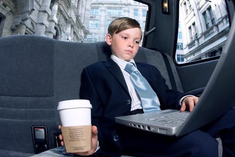 child ceo boss businessman