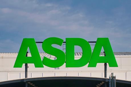 asda supermarket sign car park GettyImages-1284760566