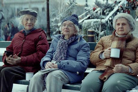 Amazon Christmas Ad 2023 Women on Bench