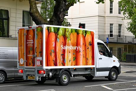 Sainsbury's van delivery
