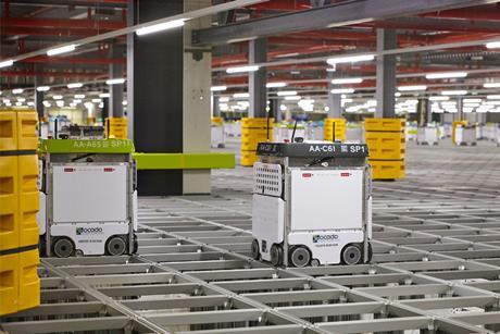 Ocado Andover CFC grid