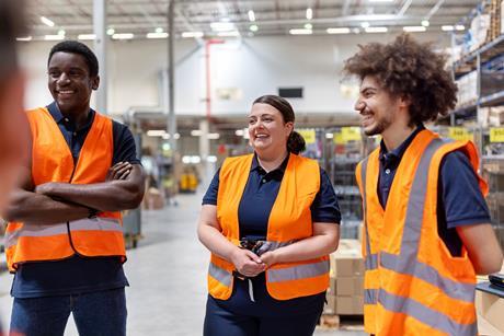 Diverse workforce warehouse