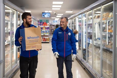 tesco whoosh delivery store colleague