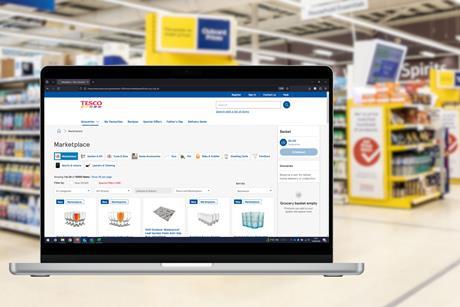 tesco marketplace mockup