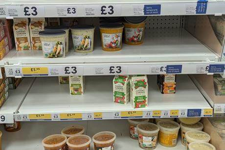 Tesco soup fixture