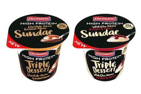 High Protein Triple Layer Sundae range
