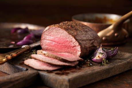 carved piece of beef