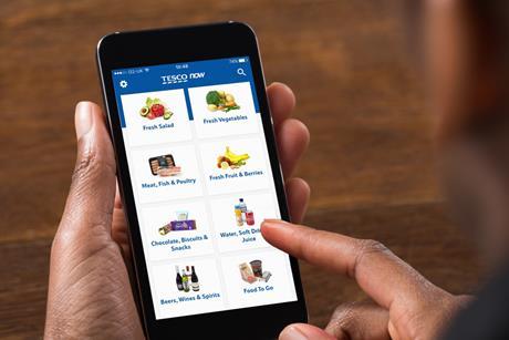 tesco delivery app