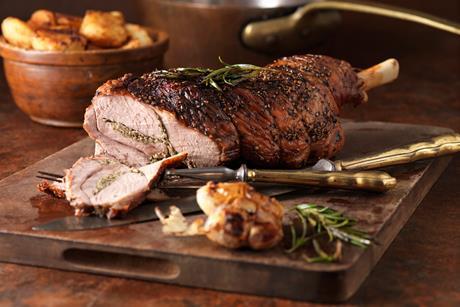 Leg of lamb roast dinner easter