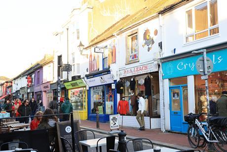 Parade of shops Alamy