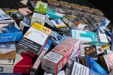 Illicit cigarettes discovered by PML - credit to PML