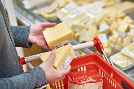 cheese supermarket shopper