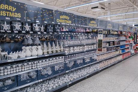 Asda Boldon Colliery seasonal aisle christmas