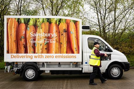 Sainsburys electric van