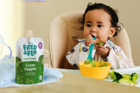 Fred & Flo Organic Green Veggies Pouch weaning