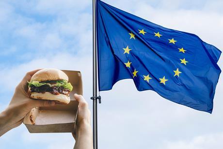 eu flag burger plantbased vegan