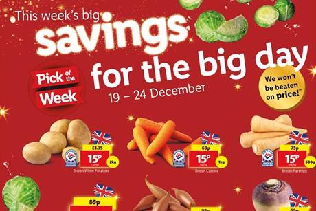 Lidl festive veg