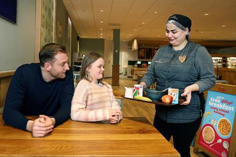 Kids can get a free breakfast at Morrisons cafes during the school holidays