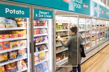 poundland shopper frozen aisle