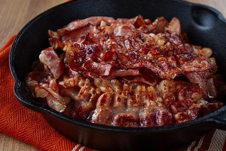 bacon in a pan - gett