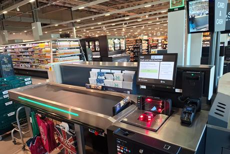 M&S assisted belted checkouts