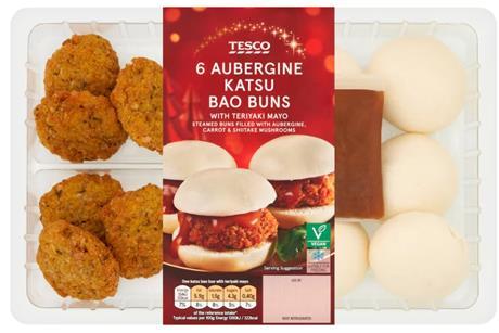 Tesco aubergine bao buns