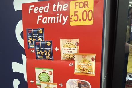 KeyStore freezer with promotion poster