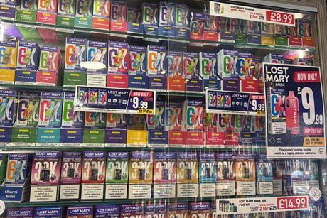 Vape store display