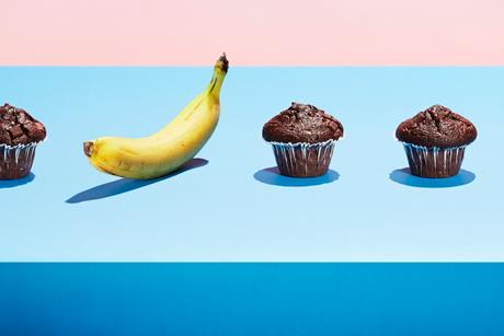 healthy unhealthy cake cupcake muffin banana sweet diet health