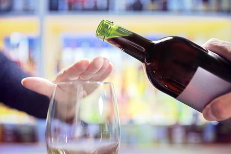 refuse wine alcohol free sober