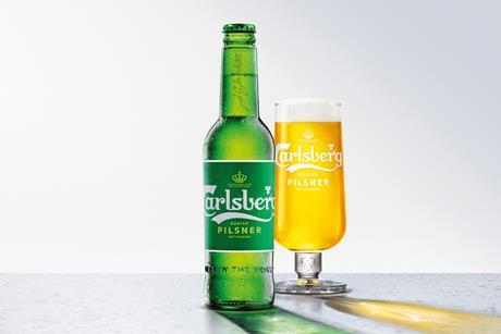 Carlsberg Pilsner Bottle & Glass