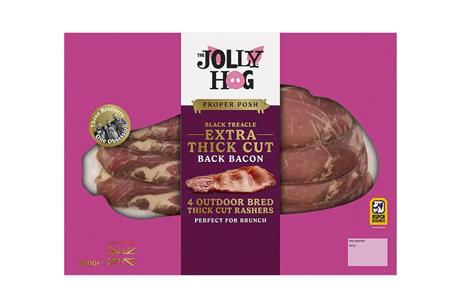 Proper Posh Black Treacle Extra Thick Cut Bacon launches with Extra Thick Cut Back Bacon into Sainsbury’s from 18 March and into Tesco and Ocado from 23 March