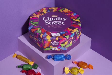 Quality Street Paper Tub