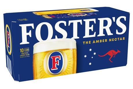 Foster's 10x440ml multipack - 2025 Packaging