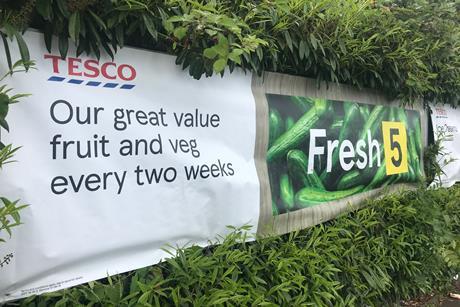 Tesco Fresh 5 banner