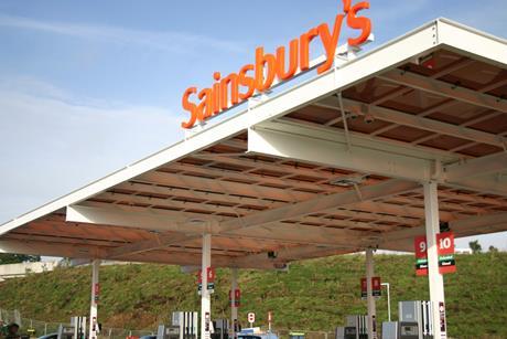 Sainsbury's forecourt