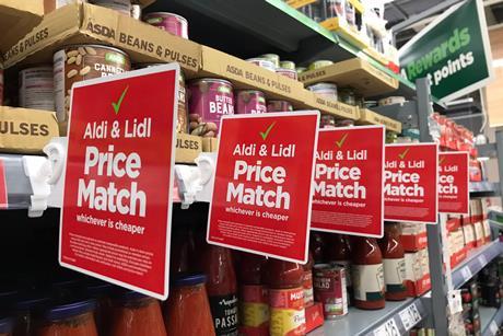 Asda Aldi Lidl price match
