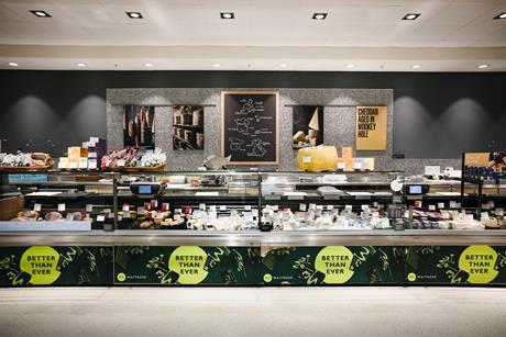 Waitrose deli cheese counter