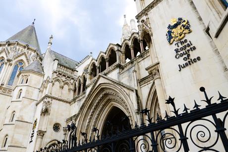 The Royal Courts of Justice in London