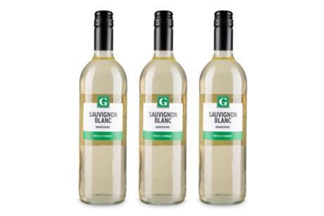 Aldi lightweight wine bottles