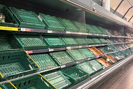 strawberry shortages in Tesco