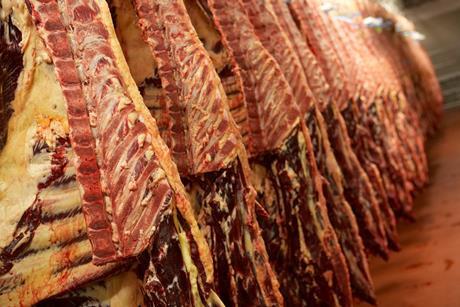 CARCASSES OF FRESHLY SLAUGHTERED COWS - Getty