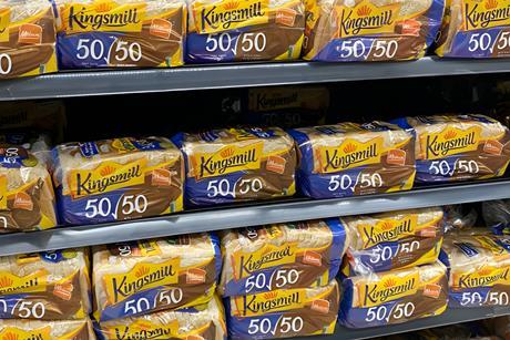 Loaves of Kingsmill bread on supermarket shelves - William Reed 2100x1400