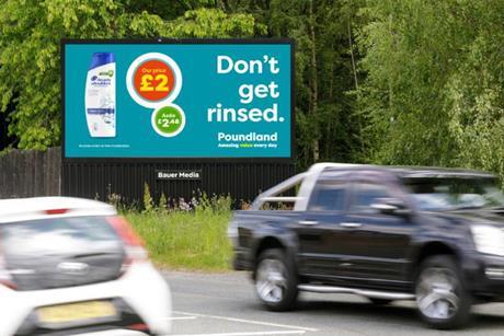 Poundland 1-2-3 billboard