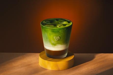 Maple Hazel Iced Matcha Latte