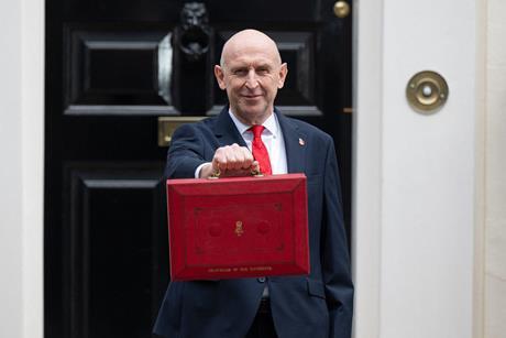 John Healey budget Alamy single use