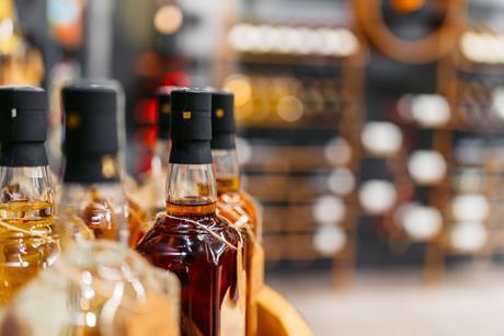 whisky in bottles