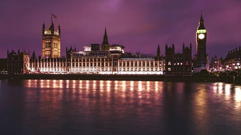 parliament london night