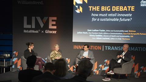 Retail Week x The Grocer LIVE Adam Leyland Julian Hunt Kirsty Saddler Sam Ludlow Taylor