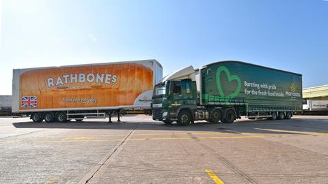 Rathbones Bakery & Morrisons ambient double deck Tiger Trailers
